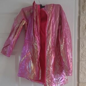 wonder nation Pink Iridescent Trench Coat